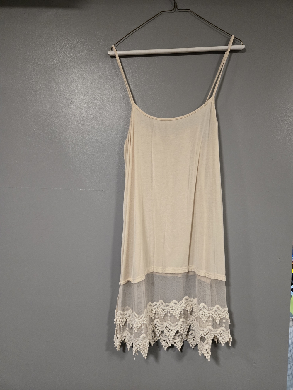 Origami Lace Hem Camisol - Cream